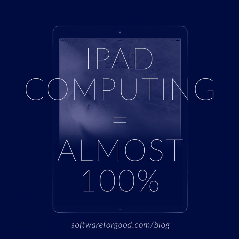 iPad Computing = Almost 100%