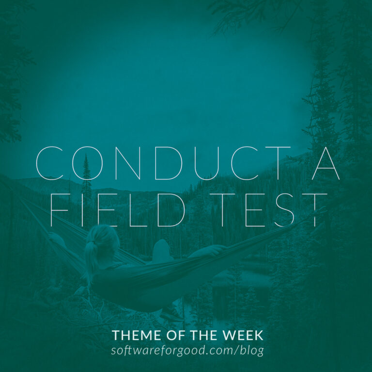Conduct a Field Test