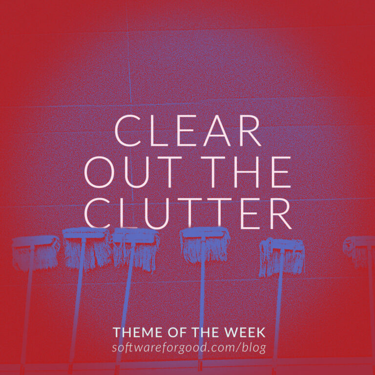 Clear Out The Clutter