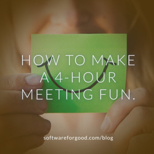 How to make a 4-hour strategy meeting fun