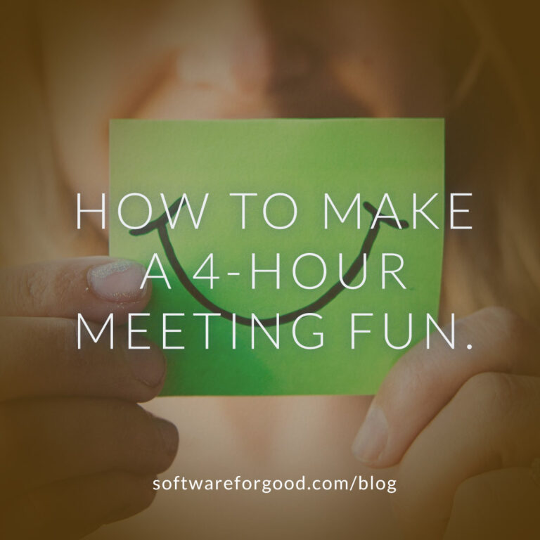 How to Make a 4-Hour Meeting Fun