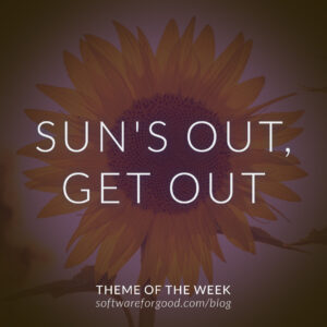 sun's out get out theme of the week