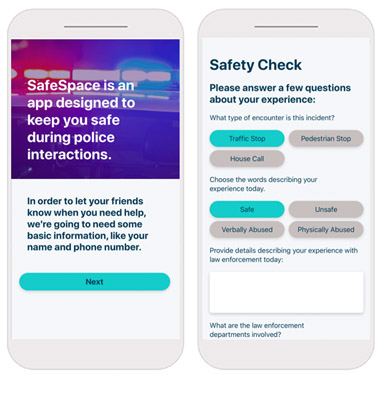 Software for Good Mondo Davison SafeSpace mobile app