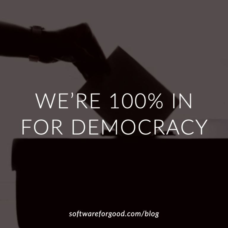 We’re 100% In for Democracy